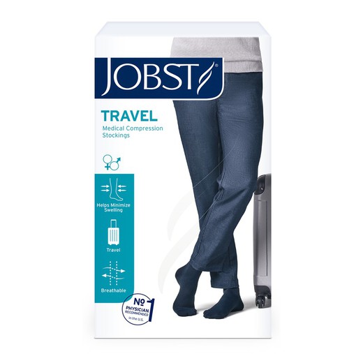 JOBST Travel Unisex Compression Sock 15-20 mmHg Color Black 1 Pair