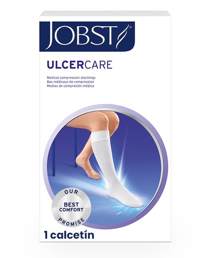 Jobst UlcerCare Sock Light Compression 1 Chaussette Blanc