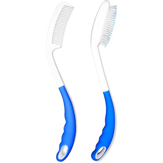Kmina Long Handle Brush and Hair Comb (Pack) Thick and Ergonomic Handle Toilet K40007