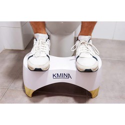 Kmina Taburete Fisiológico para Inodoro (18 cm) Taburetes WC Blanco K30006  — Farmacia Núria Pau