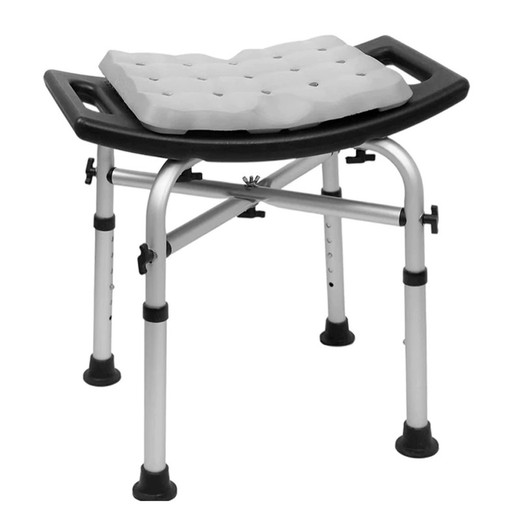 Kmina Rectangular Comfort Stool Black / White K30009 / K30018