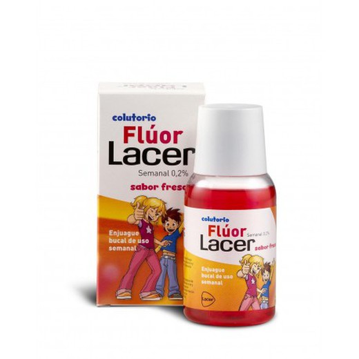 Lacer Fluor Colutório Semanal 0,2% Morango 100 ml