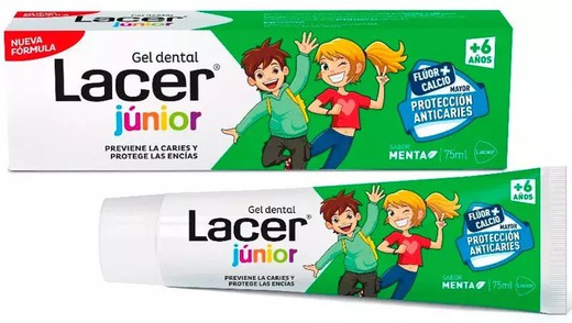 Lacer Junior Dental Gel Mint 75 ml