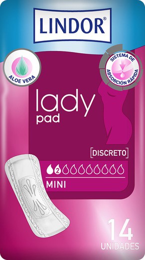 Lindor Lady Mini Compresses 2 Gouttes 14 Unités