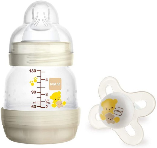 Mam Anti-Colic Baby Bottle + Pacifier 130 ml