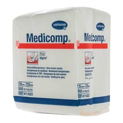 Medicomp Non stérile 7.5x7.5 100 Gaze