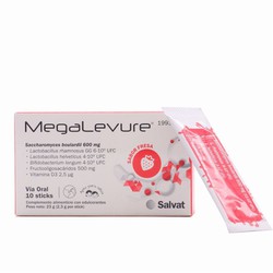 Megalevure 10 Sticks Saveur Fraise