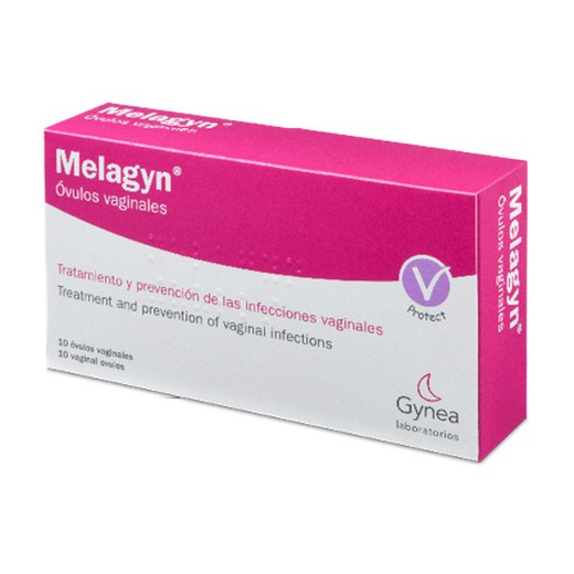 Supositórios vaginais Melagyn 10 U