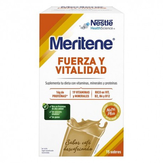 Meritene Decaffeinated Coffee 30g 15 Envelopes