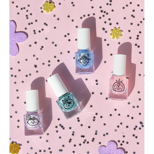 Mia Pack Cosmetics Kids 4 Esmaltes Fantasy (Penguin, Deer, Squirrel y Birdie)