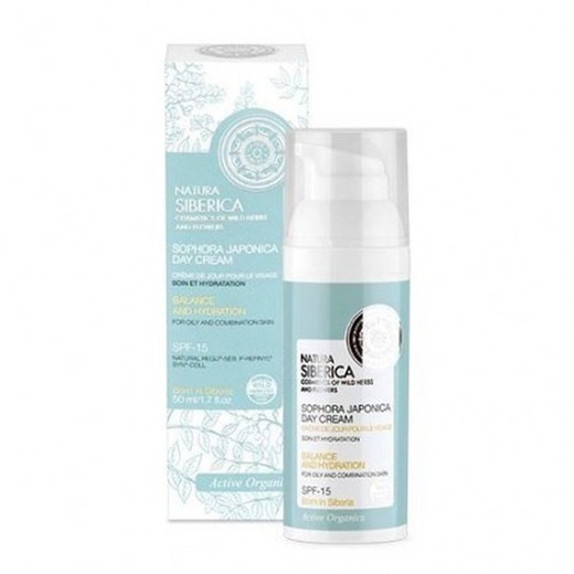 Natura Siberica Crema Dia Grasa/Mixta Equilibrio e Hidratación SPF 15