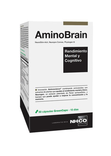 Nhco AminoBrain 50 cápsulas Rendimiento mental y cognitivo