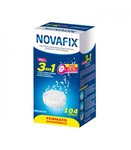 Novafix Tabletas Limpiadoras 104 Unidades