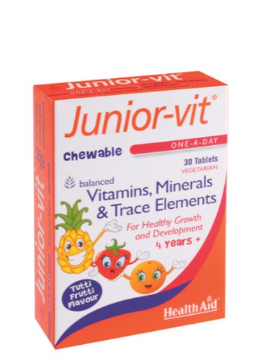 Nutrinat HealthAid Junior-vit 30 Comprimidos