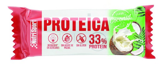 Nutrisport Barre Protéinée Noix de Coco 44 g