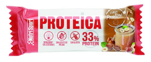 Barre Protéinée Nutrisport Praline 44 g