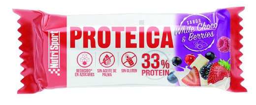Nutrisport Protein Bar White Choco & Baga 44g