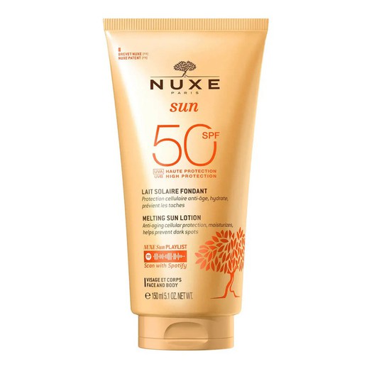 Nuxe Sun Leche Deliciosa rostro y cuerpo 50 SPF 150ml