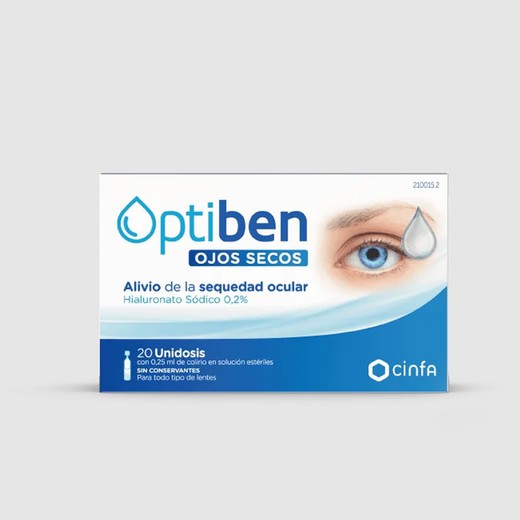 Optiben Dry Eyes Single-dose 20 x 0.25 ml