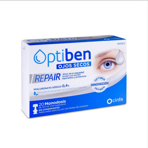 Optiben Ojos Secos Repair Monodosis 10 ml