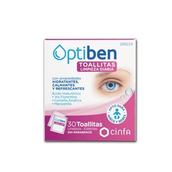 Optiben Ophthalmic Wipes Daily Cleaning 30 Wipes