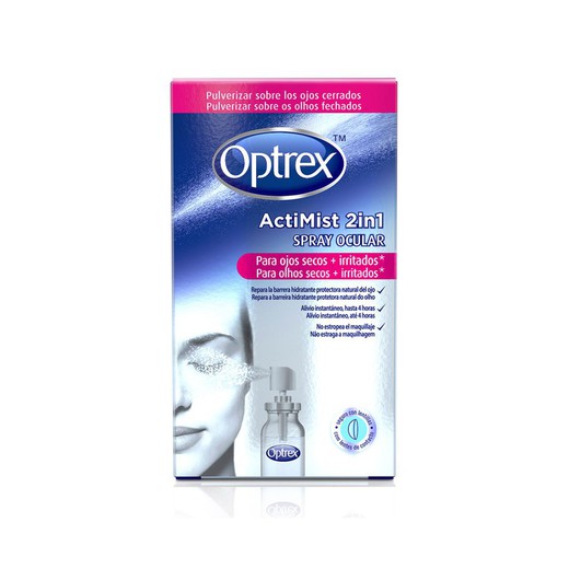 Optrex Actimist 2 em 1 spray ocular para olhos secos