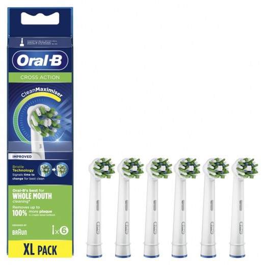 Recarga Oral-B Crossaction 6 u.