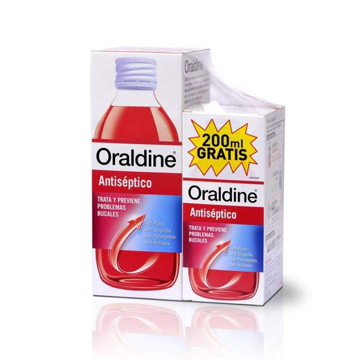 Oraldine Antiseptico Pack 400 ml + 200 ml