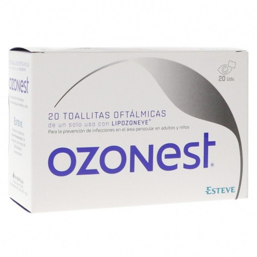 Toalhetes oftálmicos Ozonest 20 toalhetes