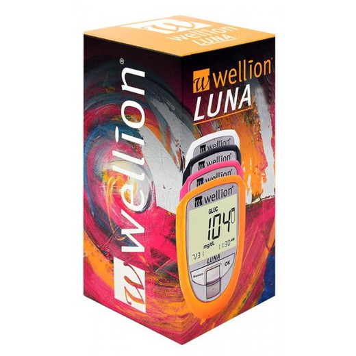 PACK Wellion Luna Meter + 5 Tiras de Colesterol + 25 Tiras de Glicose + 10 Ácido Úrico