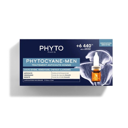 Phyto Phytocyane Progressive Anti-Hair Loss for Men 12 Ampoules 5ml