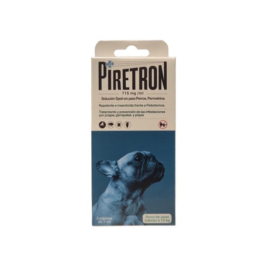 Piretron Perros 715 mg/ml 2 Pipetas de 1 ml