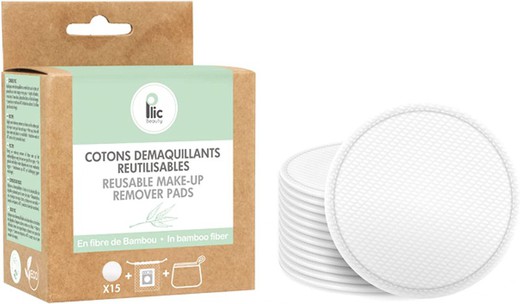 Plic Reusable Make-up Remover Discs 15 Discs