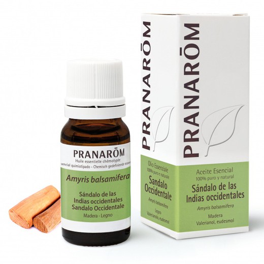 Pranarom Aceite Esencial AEQT Sándalo de las Indias Occidentales 10 ml