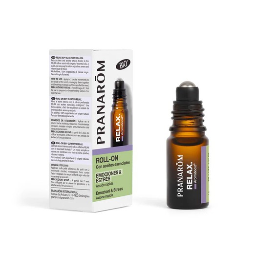 Pranarom Aromaboost Roll On Relax Emociones y Estres Bio 5 ml