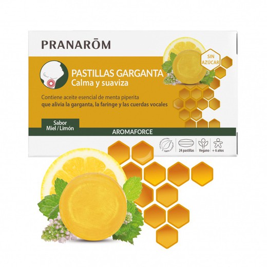 Pranarom Aromaforce Pastilles pour la Gorge 24 Pastilles