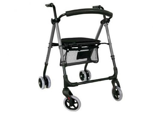 Prim Andador Rollator Premium Push Cromo A500