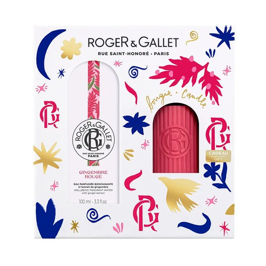 Roger & Gallet Navidad Perfume Ging.Roug 100 ml + Vela