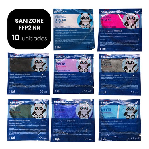 SANIZONE Mascarillas FFP2 Infantiles 10 u