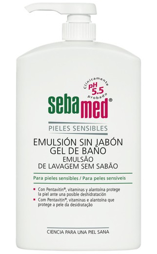 Sebamed Emulsion Sin Jabón Gel de Baño 1 L