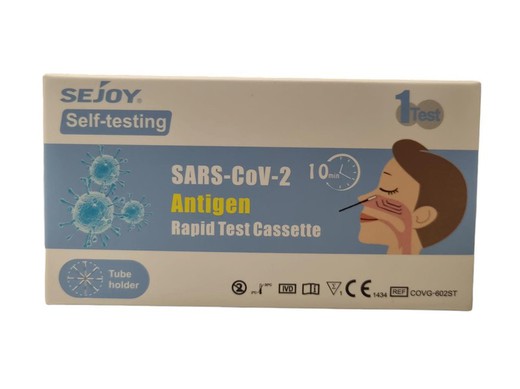 Teste de antígeno nasal Sejoy SARS-CoV-2 1 unidade