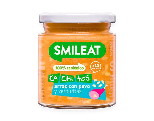 Smileat Cachitos Rice with Turkey and Organic Vegetables 230g