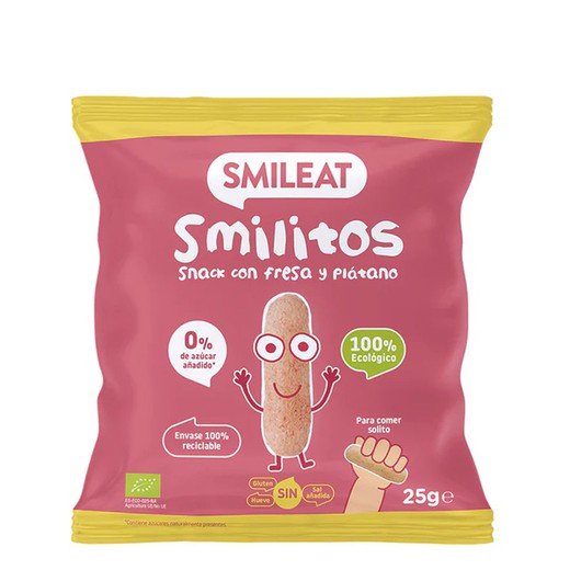 Smileat Strawberry and Banana Smilitos 25 g