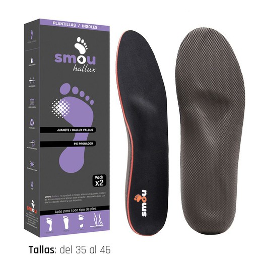 Smou Hallux Insole For Bunion And Pronated Foot (Pair)