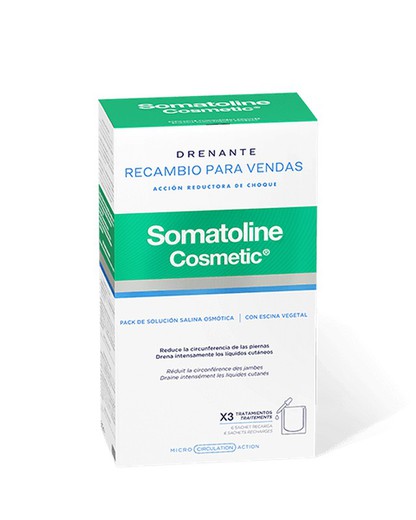 Somatoline Refill Draining Bandages Shock Reducing Action x3 Refills
