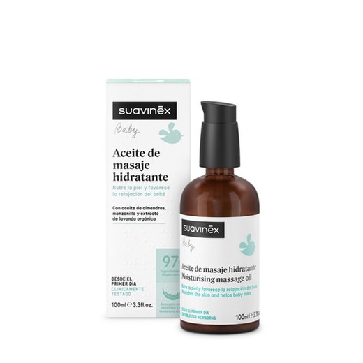 Huile de massage hydratante pour bébé Suavinex 100 ml