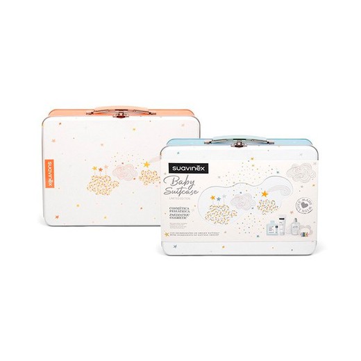 Suavinex Briefcase Baby Suitcase Blue / Coral