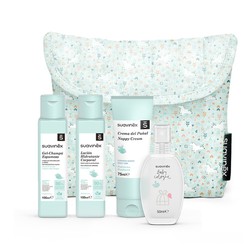 Suavinex Travel Bag Baby Care Set Blue 4 Products
