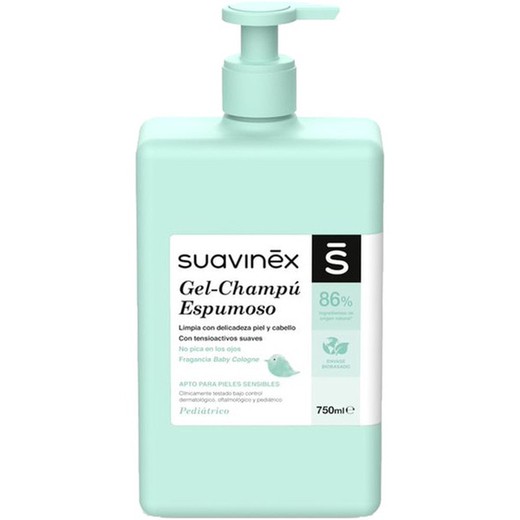 Suavinex Pediatric Gel Shampooing Moussant 750 ml