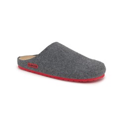 Swedish Living Room Slipper by Casa Hem Gray and Red